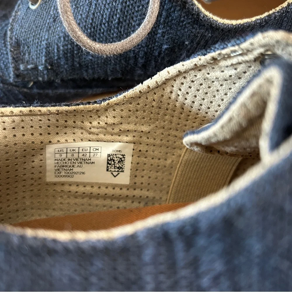 TOMS Brogue Twill Oxford Lace-Ups, Men’s‎ Size 9